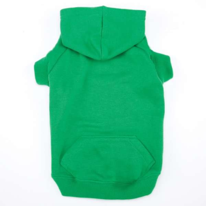 Green - Casual Canine Basic Hoodie  - Xsmall