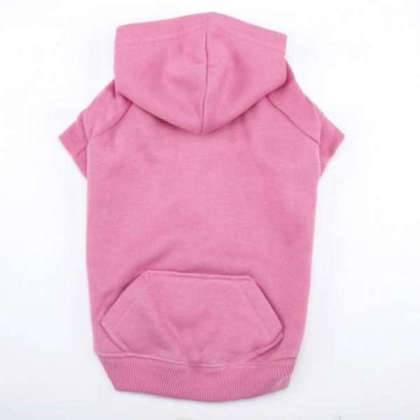 Pink - Casual Canine Basic Hoodie  - Large