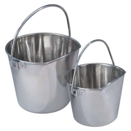 SS - ProSelect Stainless Flat Sided Pail - 9qt