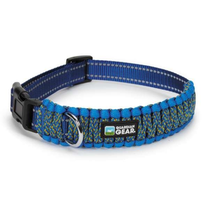 Blue - GG Reflective Paracord Collar - Large