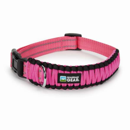 Pink - GG Reflective Paracord Collar - Large