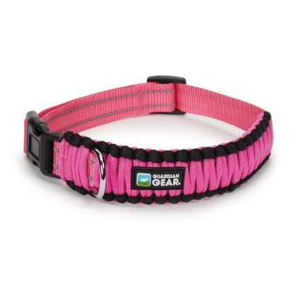 Pink - GG Reflective Paracord Collar - Small