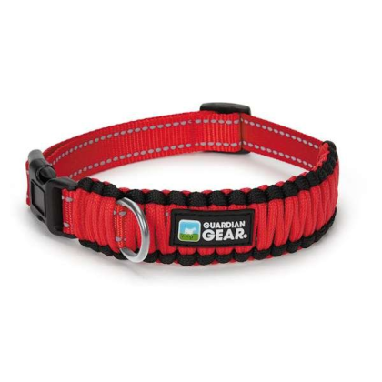 Red - GG Reflective Paracord Collar - Large