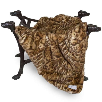 Jungle Cat - Deluxe Dog Blanket - Large