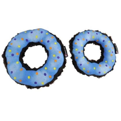 Blue/Chocolate - Donut Dog Toy - Large