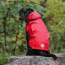 Red - GF Pet Reversible ElastoFit Raincoat  - Medium