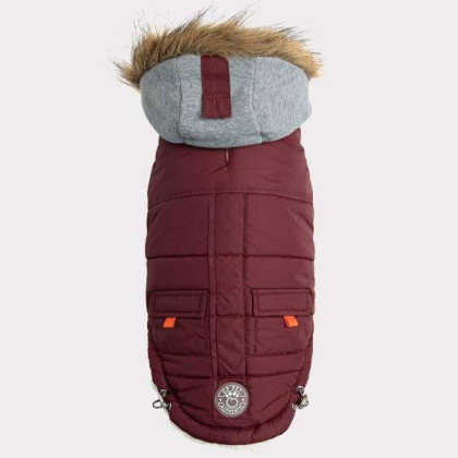 Burgundy - GF Pet  Winter Sailor Parka  - 4XL