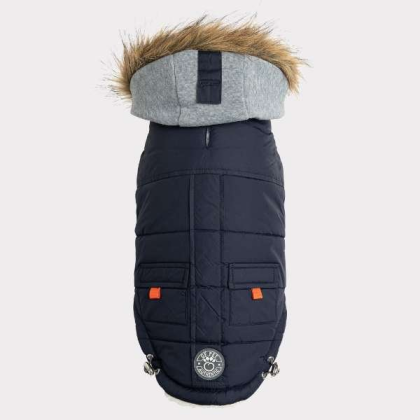 Navy - GF Pet  Winter Sailor Parka  - Medium