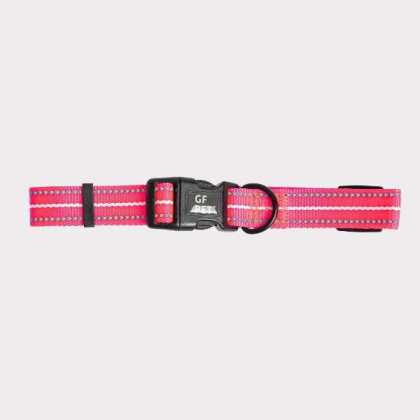 Neon Pink - GF Pet  Reflective Collar - Small