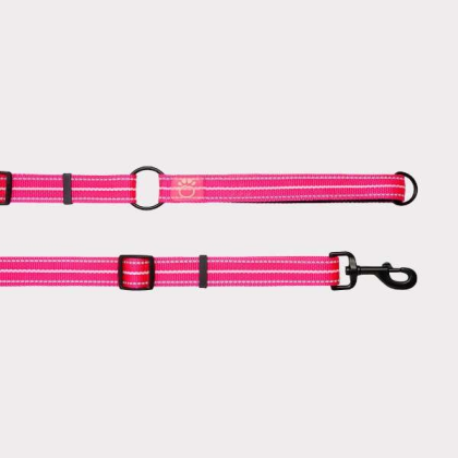 Neon Pink - GF Pet Reflective Leash - EEZY-6 - XS/Small