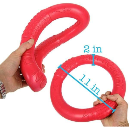 Red - Dog Ring Toy