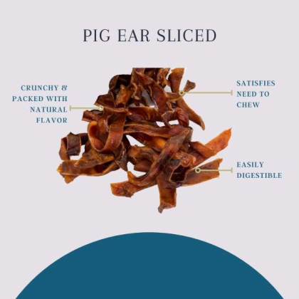 Platinum Pet Treats - Sliced Pig Ear - 16oz