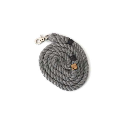 Grey  - Rope Dog Leash - 4 ft