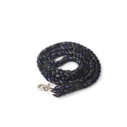 Midnight Party  - Rope Dog Leash - Traffic Lead (2 ft)