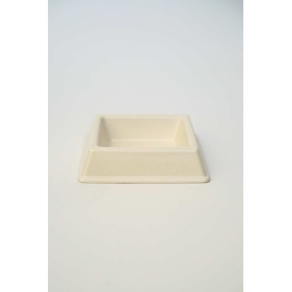 White  - Bamboo Bowls For Cats  - Square