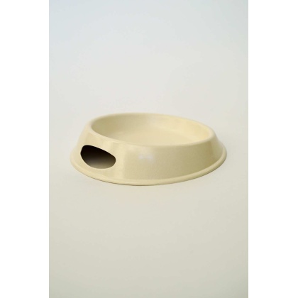 White  - Bamboo Bowls For Cats  - Round