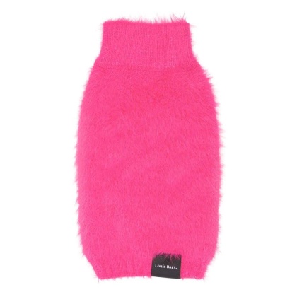 Hot Pink - Fluffy Knit Sweater - \