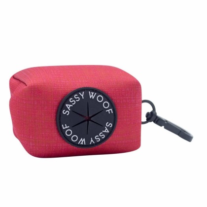 Red - Waste Bag Holder  - One Size