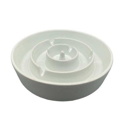 White - Pet Ceramic Slow Feeder Bowl