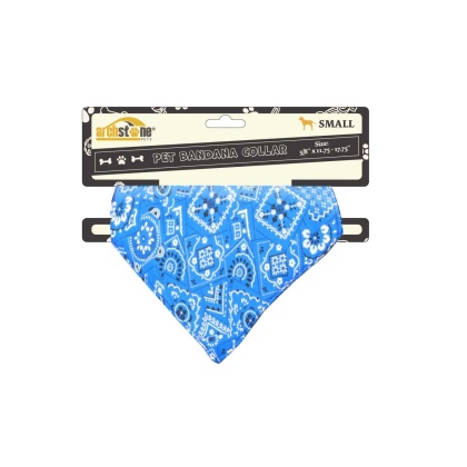 Blue - Western Themed Pet Bandana Collars - Extra Small