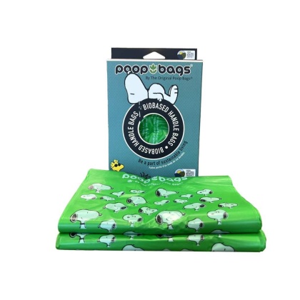 BLACK/GREEN - USDA Biobased Peanuts Handle Tie - 120 Bags