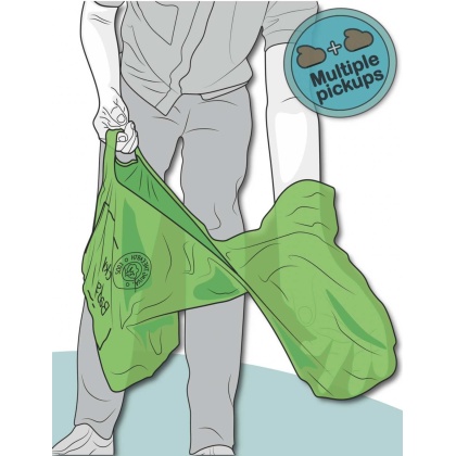 GREEN - BIOBASED BACKYARD BAGS - 16 Bags