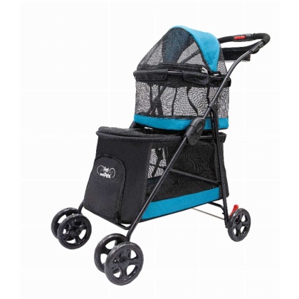 Turquoise - Double Decker Pet Stroller