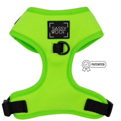 Neon Green - Adjustable Harness  - Small