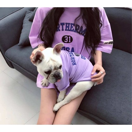 Purple - USA - Matching Pet and Owner Clothing Set -   Med