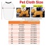 Yellow -  Animal Pattern - Matching Pet and Owner Clothing Set -  Small