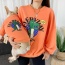 Orange - Everyday Dinosaur - Matching Pet and Owner Clothing Set -  Large