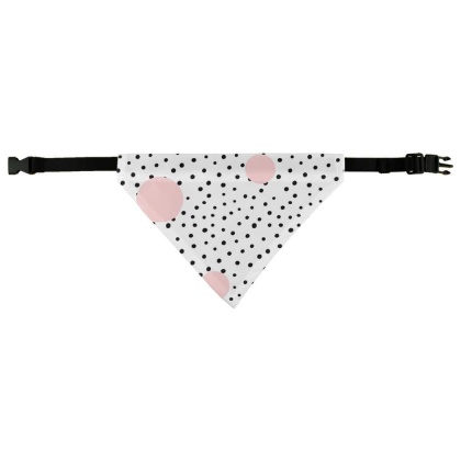 Black, White, Pink - PRETTY Pet Bandana -