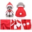 Red/White - Merry Christmas Pets Whole Costume set -  Medium