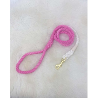 Peach Ombree - Hand Dyed Cotton Rope Leash