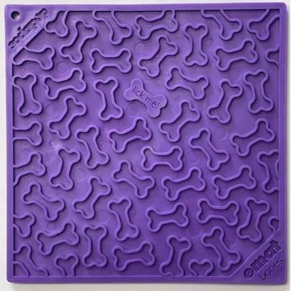 Purple - Bones Design eMat Enrichment Lick Mat