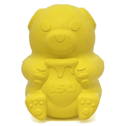 Yellow - Honey Bear Treat Dispenser - Large