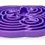 Purple  - Water Frog Design eTray Enrichment Tray for Dogs