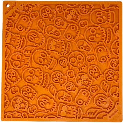 Orange - Zombie Design Emat Enrichment Lick Mat