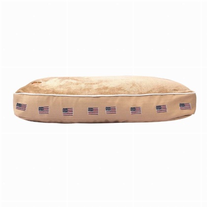 Safari - Halo American Flag Rectangular Dog Bed - M