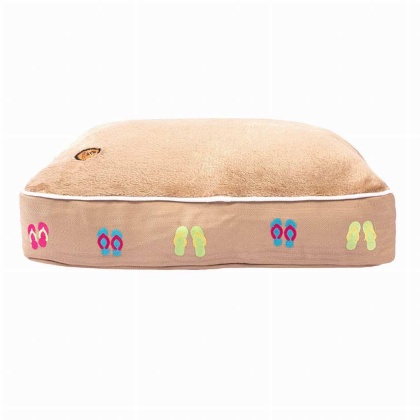 Safari - Halo Flip Flops Rectangular Dog Bed - M