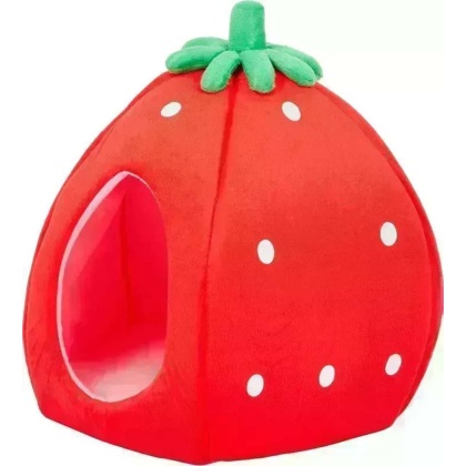 YML Strawberry Pet Bed House - Medium