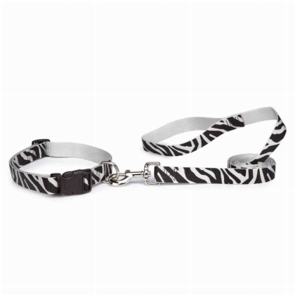 Zebra - CC Animal Print Lead 6Ftx1In Zebra - 6ft x 1in