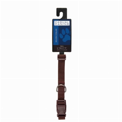 Brown - CC Dog Collar 18-26In Brn - Medium