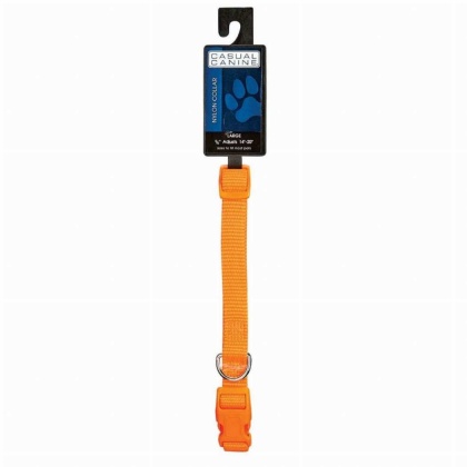 Orange - CC Dog Collar 18-26In Org - Medium