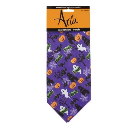 Purple - AR Boo Bandana Pur