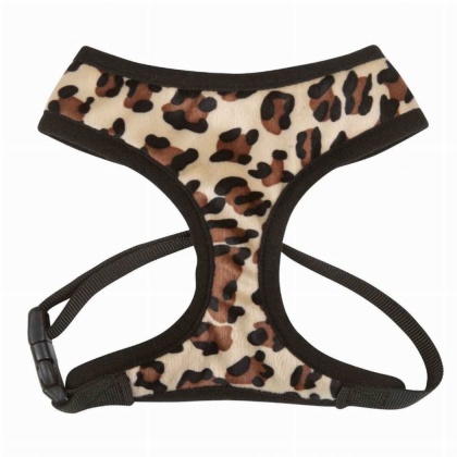 Leopard - CC Plush Print Harness L Leopard - Large