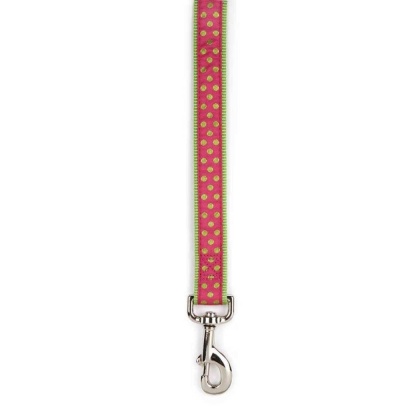 Pink - CC Polka Dot Lead 6Ftx1In Pnk - 6ftx1in