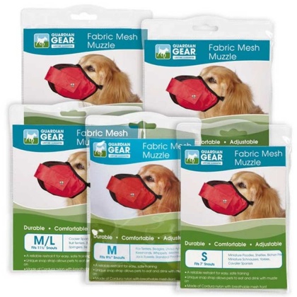 Red - GG Fabric Mesh Muzzle L Red - Large