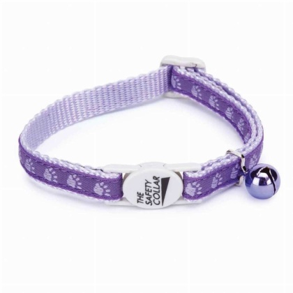 Purple - MT TwoTone Pawprint Collar Pur