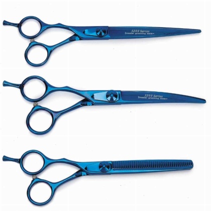 Blue - MGT 5200 Blu Ti Lefty 3Pc Shear Kit